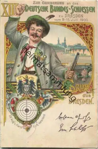 Dresden - Deutsches-Bundes-Schiessen 1900