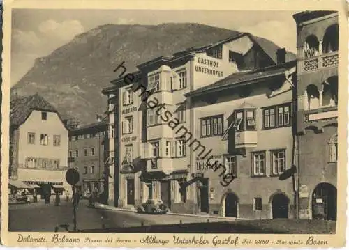 Bolzano - Bozen - Piazza del Grano - Albergo Unterhofer Gasthof