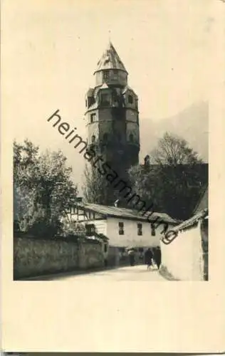 Hall in Tirol - Münzturm - Foto-Ansichtskarte 40er Jahre