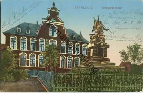 Saarlouis - Kriegerdenkmal - Höhere Mädchenschule - Feldpost