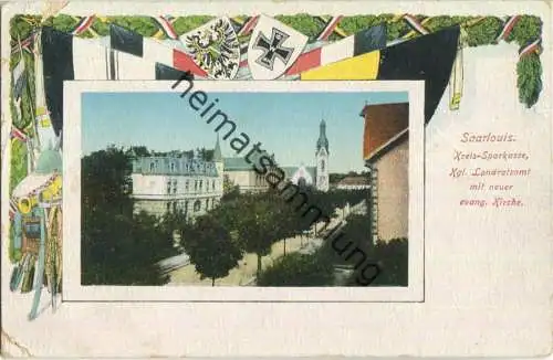 Saarlouis - Kreis-Sparkasse - Landratsamt - Feldpost