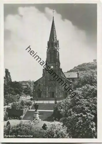 Forbach - Pfarrkirche - Foto-Ansichtskarte