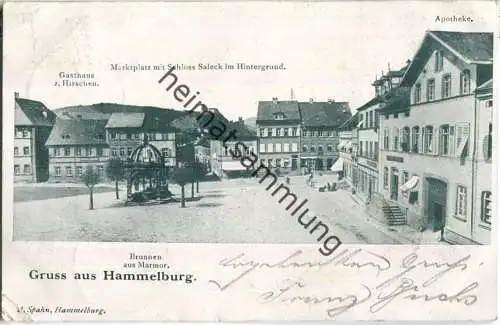 Hammelburg - Marktplatz - Schloss