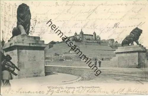 Würzburg - Festung - Brückenlöwen