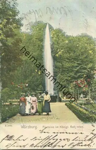 Würzburg - Hofgarten - Fontäne