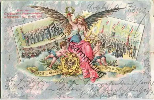 Würzburg - X. Fränkisches Sängerbundesfest 1904