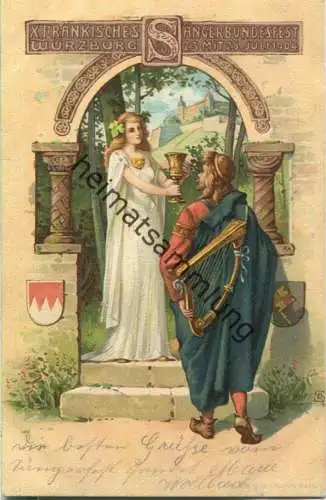 Würzburg - X. Fränkisches Sängerbundesfest 1904