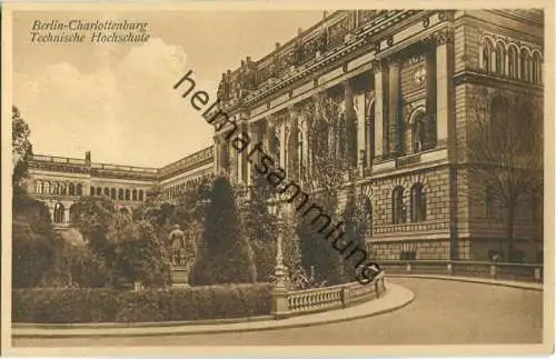 Berlin - Technische Hochschule - Werner von Siemens Denkmal - Verlag Conrad Junga Berlin