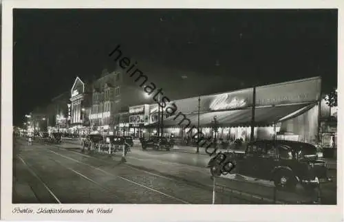 Berlin - Kurfürstendamm - Nacht - Foto-Ansichtskarte  50er Jahre - Verlag Kunst und Bild Berlin