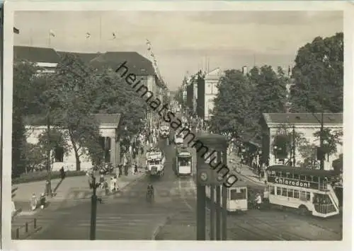 Berlin - Potsdamer Platz - Leipziger Strasse - Bus - Strassenbahn - Foto-Ansichtskarte - Verlag Hans Andres Berlin