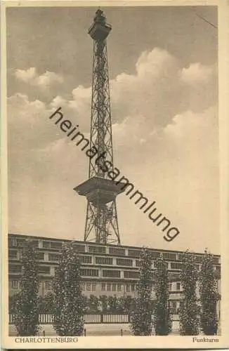 Berlin - Funkturm - Verlag J. Goldiner Berlin 20er Jahre