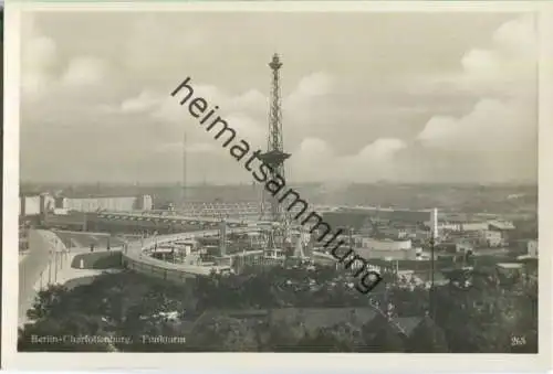 Berlin - Funkturm ca. 1930 - Foto-Ansichtskarte - Verlag Rud. Pracht Berlin