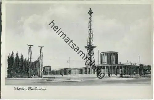 Berlin - Funkturm - Foto-Ansichtskarte 30er Jahre