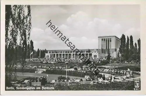Berlin - Sommergarten am Funkturm - Foto-Ansichtskarte 50er Jahre - Verlag Klinke & Co. Berlin