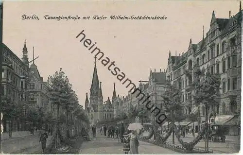 Berlin - Tauentzienstrasse mit Kaiser Wilhelm-Gedächtniskirche