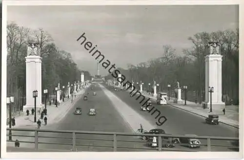Berlin - Ost-West-Achse mit Siegessäule - Foto-Ansichtskarte - Verlag Hans Andres Berlin