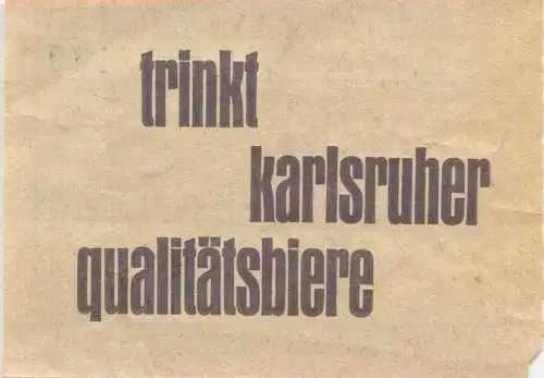 Deutschland - Karlsruhe - Stadtwerke Karlsruhe-Verkehrsbetriebe - Fahrschein