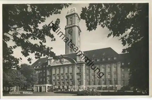 Berlin-Spandau - Rathaus - Foto-Ansichtskarte 30er Jahre