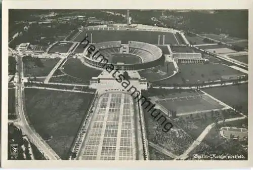 Berlin - Reichssportfeld - Luftaufnahme - Foto-Ansichtskarte - Verlag Klinke & Co. Berlin (E40291y)*