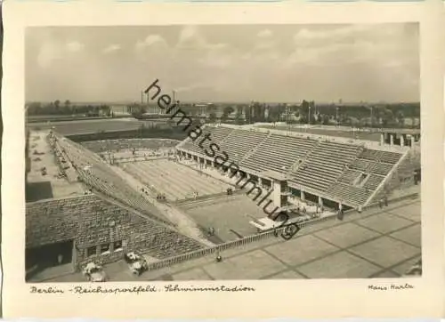 Berlin - Reichssportfeld - Schwimmstadion - Foto-Ansichtskarte - Verlag Hans Andres Berlin