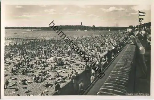 Berlin - Wannsee - Strandbad - Foto-Ansichtskarte 40er Jahre - Verlag Nettke Berlin