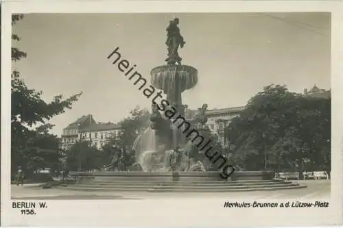 Berlin - Lützow-Platz - Herkules-Brunnen - Foto-Ansichtskarte 30er Jahre - Verlag Ludwig Walter Berlin