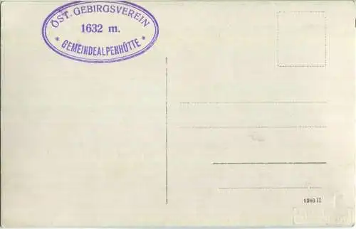 Schutzhaus Gemeindehaus - Bewirtung Blasius Schenner - Foto-Ansichtskarte