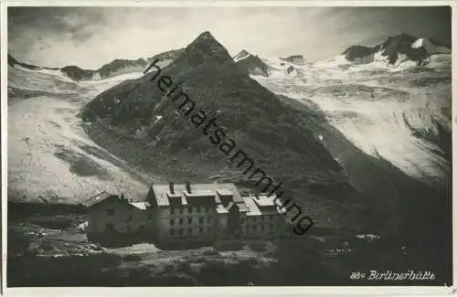 Berlinerhütte - Gletscher - Foto-Ansichtskarte