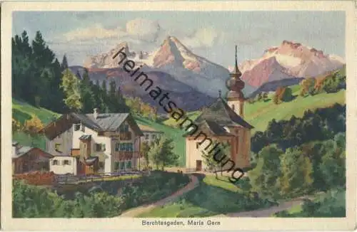 Berchtesgaden - Maria Gern - Künstler-Ansichtskarte