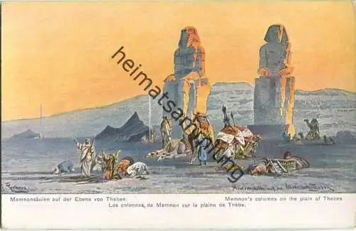 Ägypten - Theben - Memnonsäulen auf der Ebene