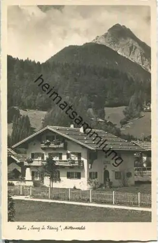 Mittenwald - Haus Sang und Klang - Foto-Ansichtskarte