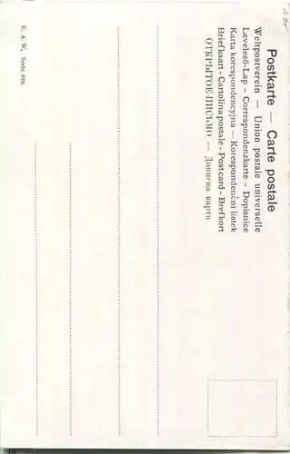 Jagd - Hirsche - signiert Müller jun. München - Künstleransichtskarte ca. 1900 - coloriert