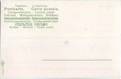 Jagd - Jäger - Hase - Künstleransichtskarte ca. 1900 - coloriert