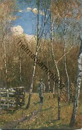Jagd - Jäger - Künstleransichtskarte ca. 1900 - coloriert