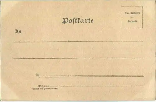 Jagd - Schreiender Vierzehnender - Rich. Rusche Berlin - Künstleransichtskarte ca. 1900