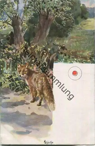 Jagd - Fuchs - Achleitner - Künstleransichtskarte ca. 1900