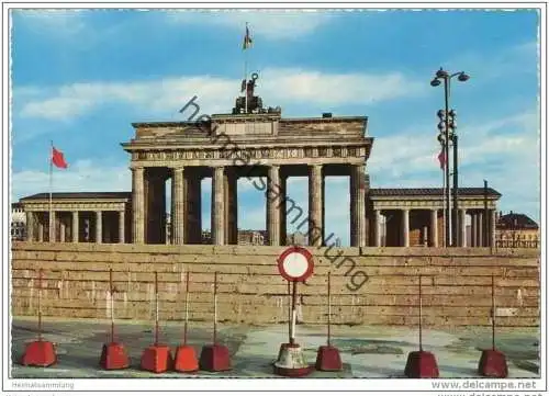 Berlin - Blick auf das Brandenburger Tor - AK Grossformat