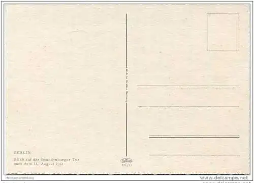 Berlin - Blick auf das Brandenburger Tor - AK Grossformat
