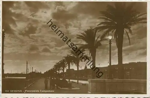 Messina - Passeggiata Lungomare - Foto-AK 1942 Vera Fotografia