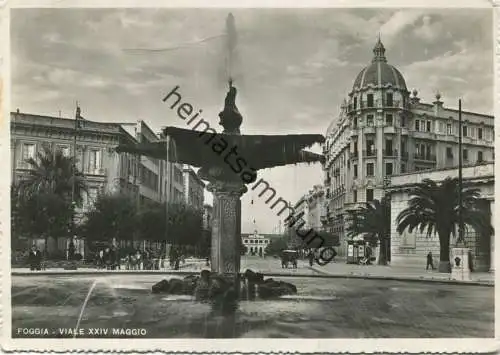 Foggia - Viale XXIV Maggio - Foto-AK Grossformat 1940