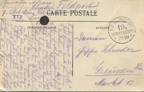Lille - Vue generale - Feldpost gel. 1916