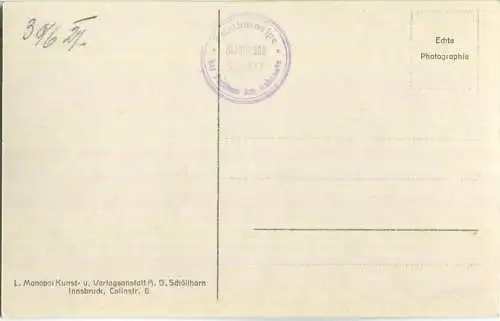 Falzthurnalpe - Stanislaus Stocker - Sonnjoch - Foto-Ansichtskarte