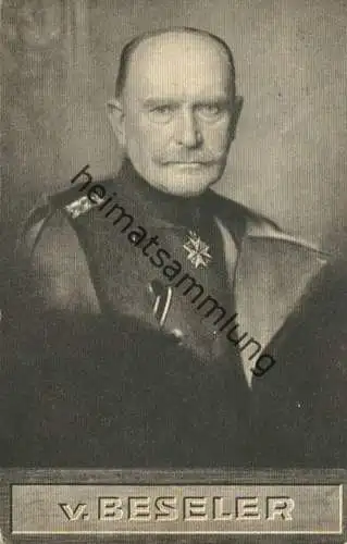 Generaloberst von Beseler - Feldpost gel. 1915