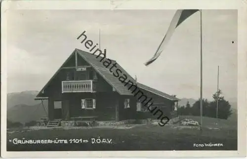 Grünburger Hütte - Foto-Ansichtskarte