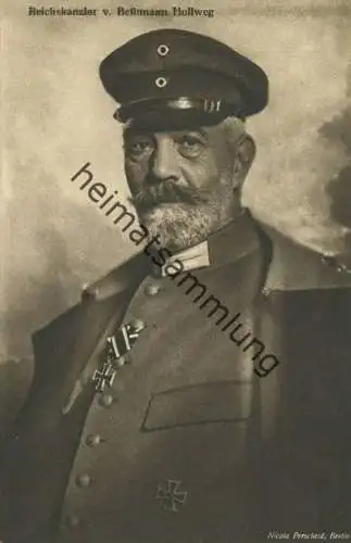 Wohlfahrts-Karte zur Unterstützung deutscher Veteranen E. V. - Reichskanzler von Bethmann Hollweg