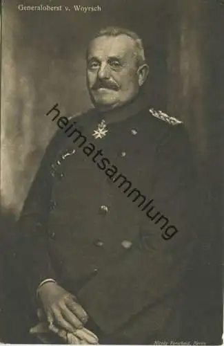 Wohlfahrts-Karte zur Unterstützung deutscher Veteranen E. V. - Generaloberst von Woyrsch