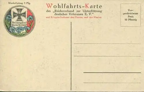 Wohlfahrts-Karte zur Unterstützung deutscher Veteranen E. V. - Generalstabschef von Falkenhayn