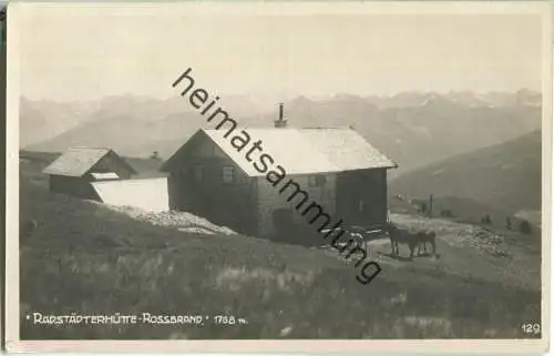 Radstädter Hütte am Rossbrand - Dachstein - Hüttenwirt Salchegger - Foto-Ansichtskarte