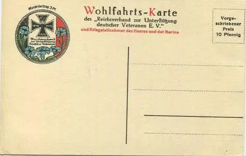 Wohlfahrts-Karte zur Unterstützung deutscher Veteranen E. V. - König Wilhelm II von Württemberg