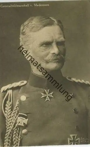 Wohlfahrts-Karte zur Unterstützung deutscher Veteranen E. V. - Generalfeldmarschall von Mackensen